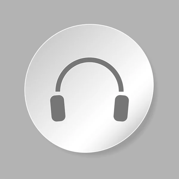 Ακουστικά εικονίδιο — Διανυσματικό Αρχείο
