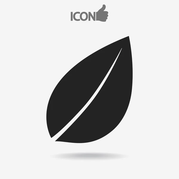 Icono de hoja — Vector de stock