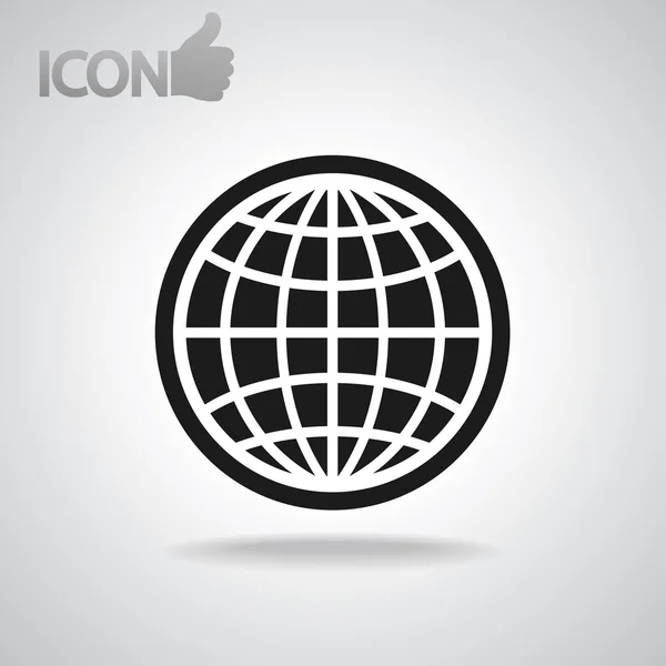 Illustration vectorielle icône Globe — Image vectorielle