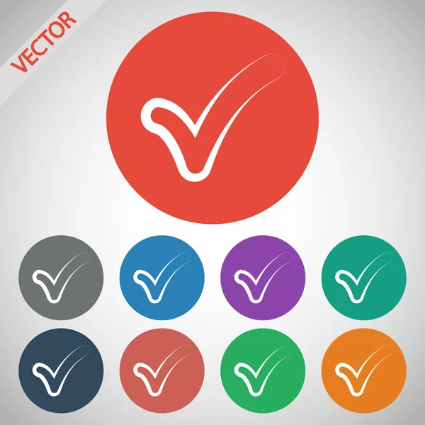 Bekräfta ikoner — Stock vektor
