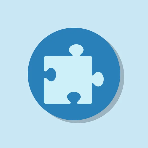 Puzzel stuk pictogram — Stockvector