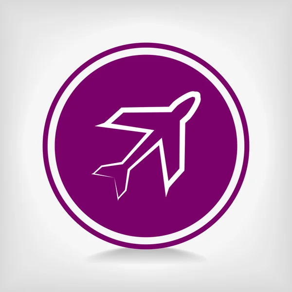 Letadla symboly ikona — Stockový vektor