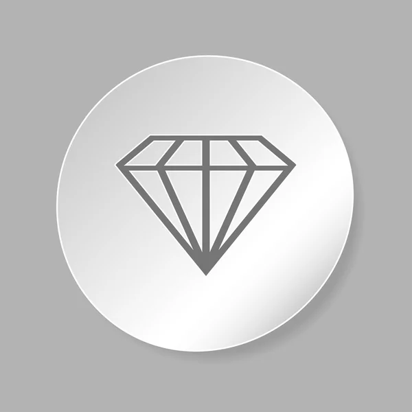 Icono de diamante — Archivo Imágenes Vectoriales