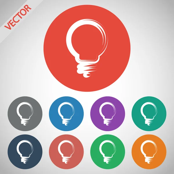 Light bulb icon — Stock Vector