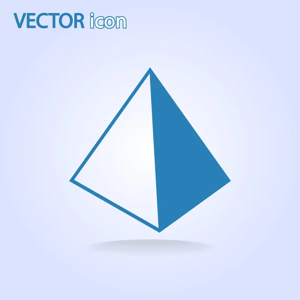 Lege lege piramide — Stockvector