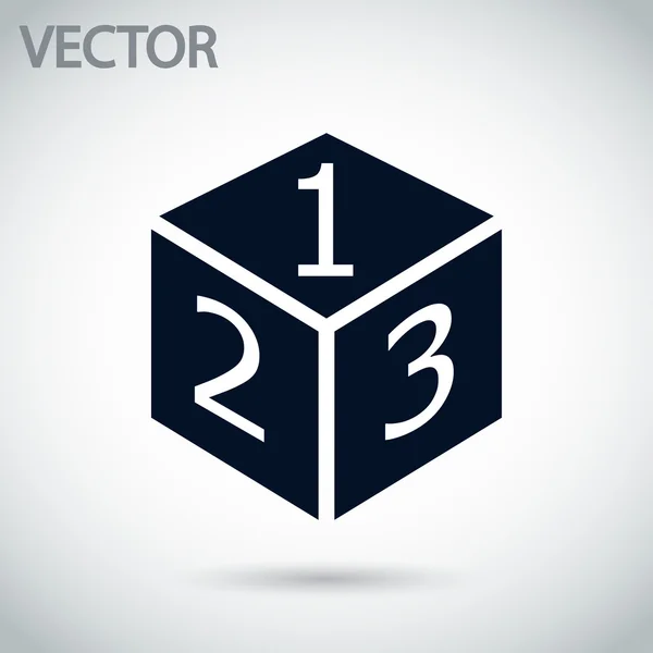 Ícone de design de logotipo cubo 3d — Vetor de Stock