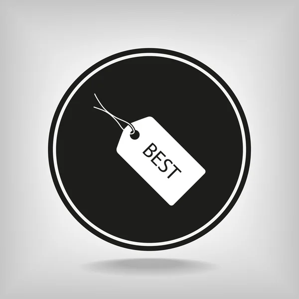 Beste labelpictogram — Stockvector