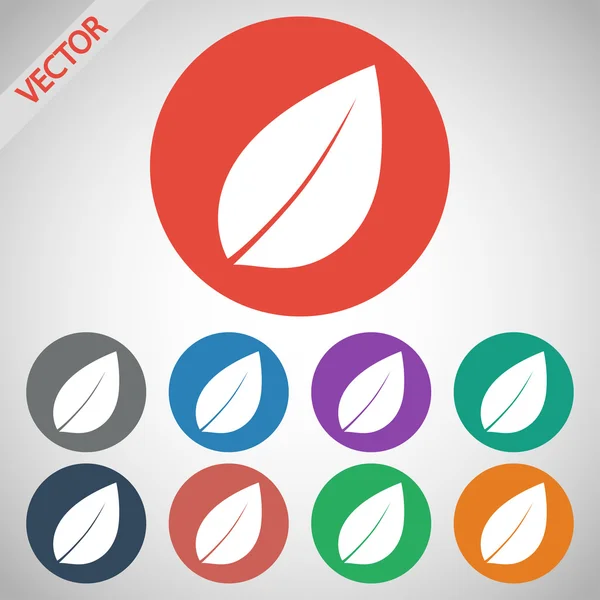 Ikona listu — Stockový vektor