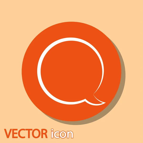 Icono de burbuja de habla cómica — Vector de stock