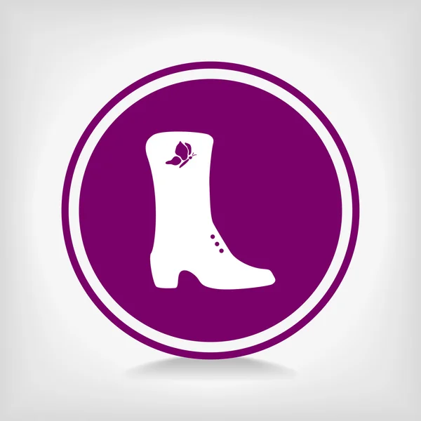 Vrouwen schoenen pictogram — Stockvector