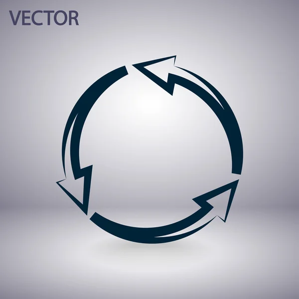 Значок круговых стрелок — стоковый вектор