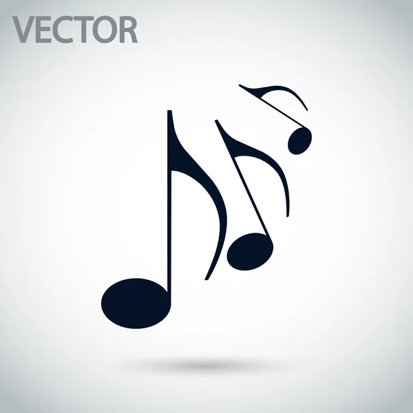 Icône de musique — Image vectorielle