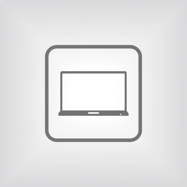 Laptop-Symbol — Stockvektor