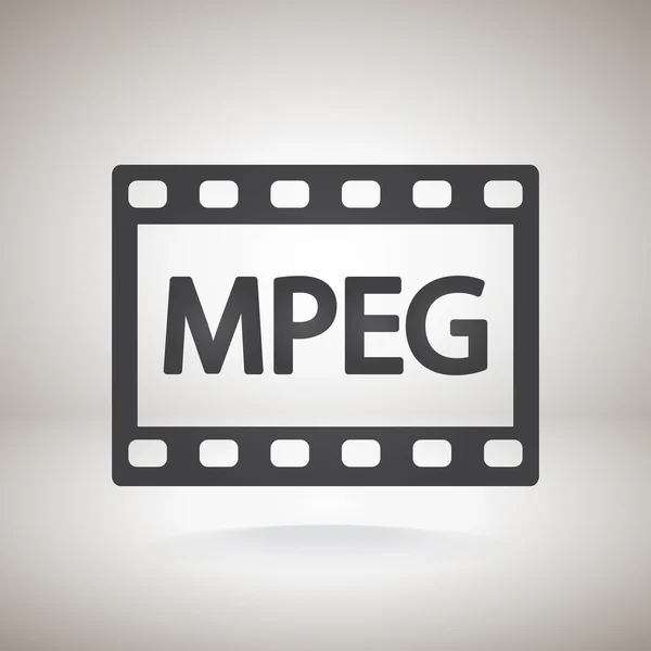Icono de vídeo MPEG — Archivo Imágenes Vectoriales