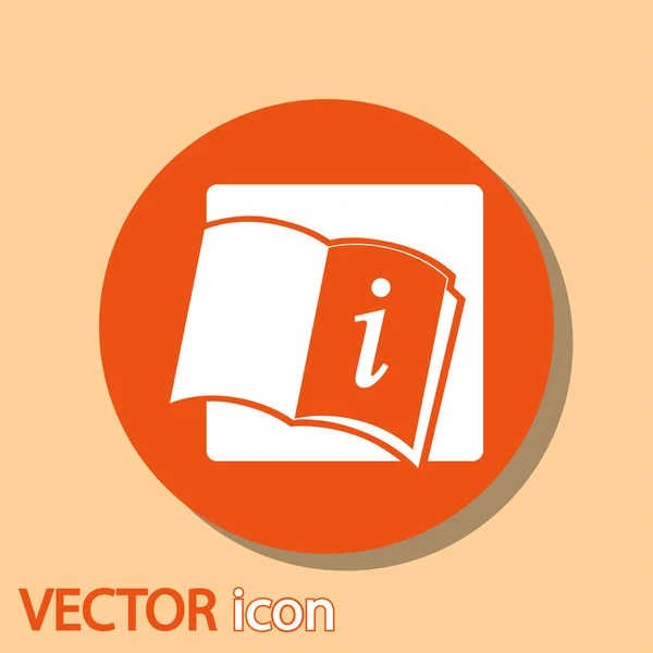 Ícone de livro aberto — Vetor de Stock