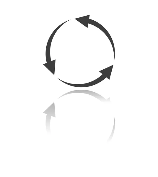 Flecha circular icono — Archivo Imágenes Vectoriales