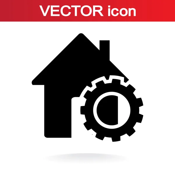 Setting parameters, house icon — Stock Vector