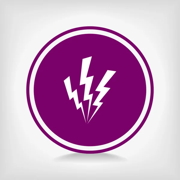 Lightning-ikonen — Stock vektor