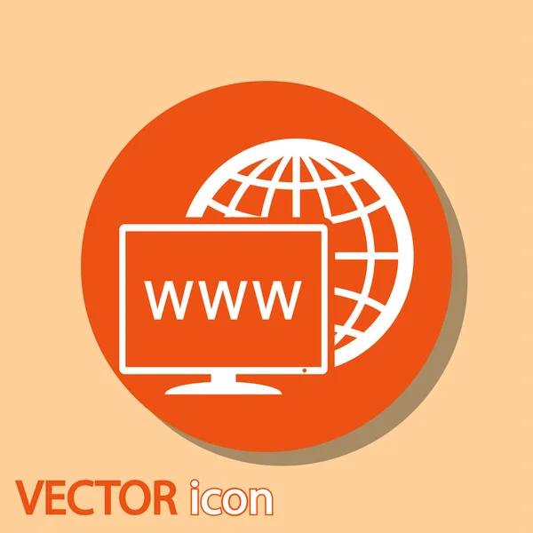 Het monitorpictogram — Stockvector