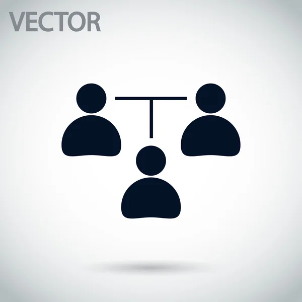 Conceito de comunicação. ícone de conexão — Vetor de Stock