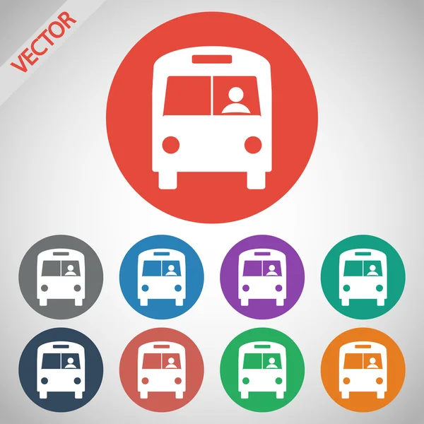 Bus pictogram — Stockvector