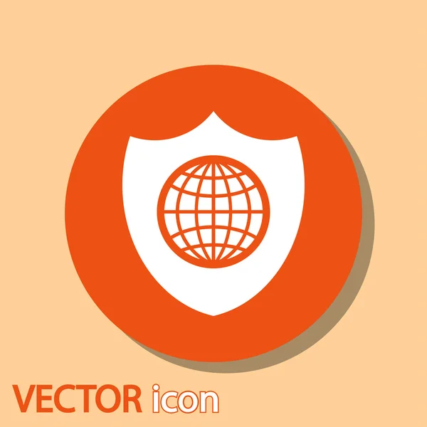 Icono de escudo — Vector de stock