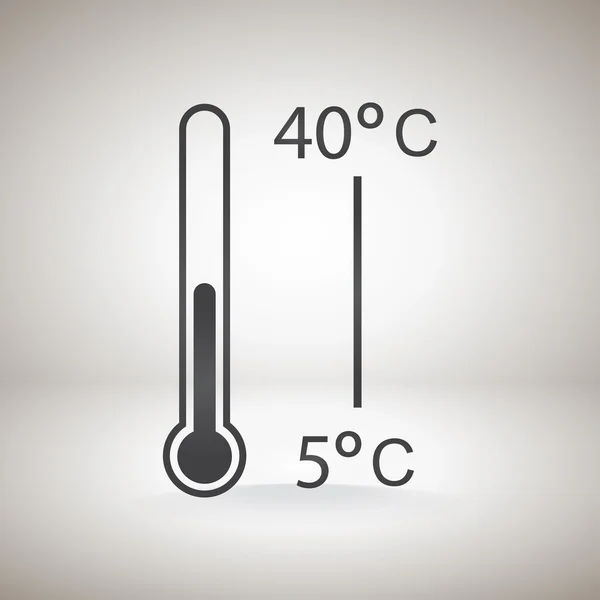 Thermometer-Symbol — Stockvektor