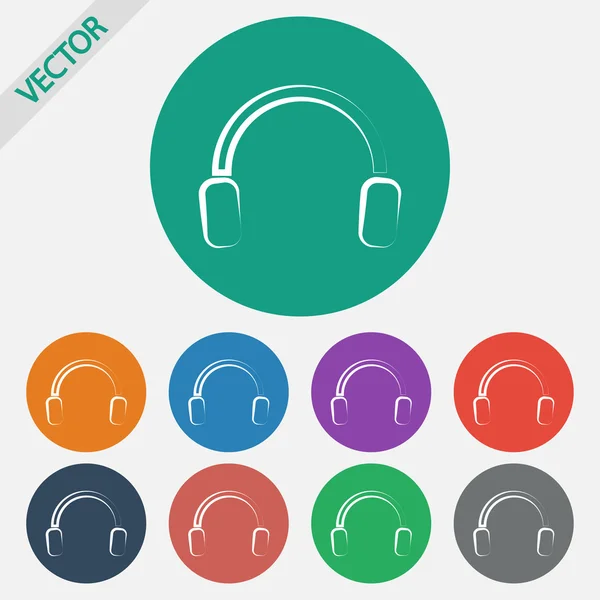 Icono de auriculares — Vector de stock