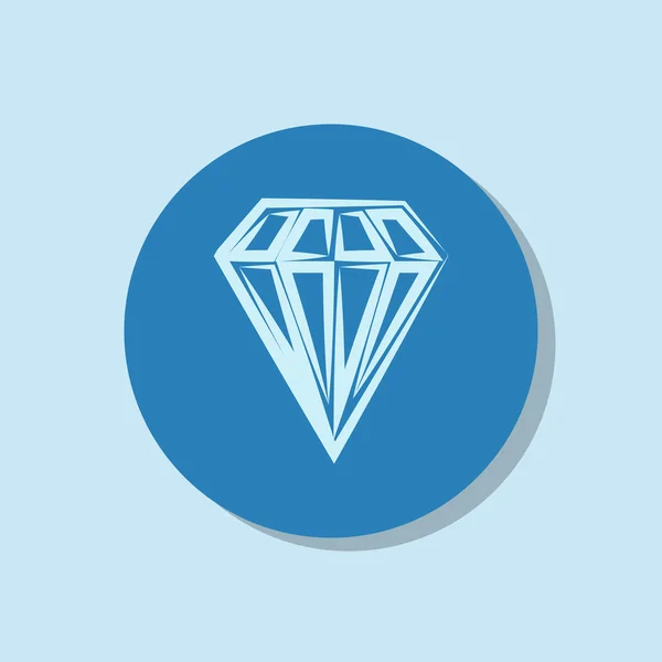 Icono de diamante — Vector de stock