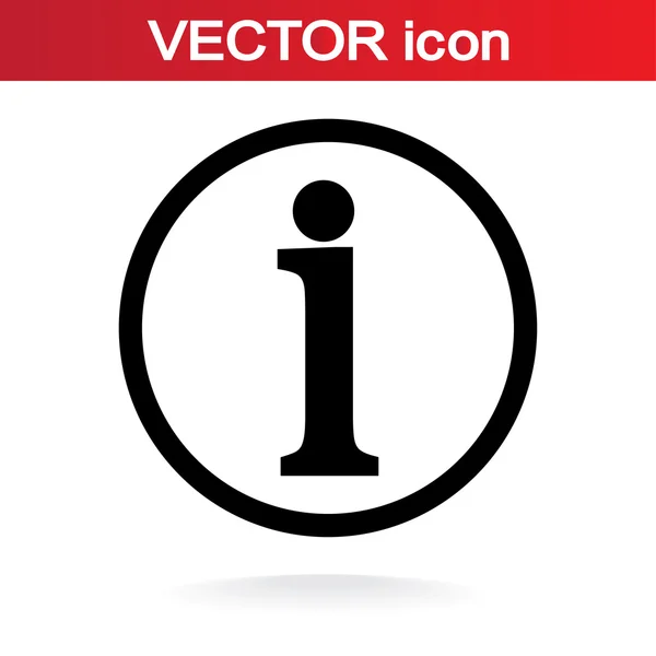 Informationsschild-Symbol, Vektorillustration. flacher Designstil — Stockvektor