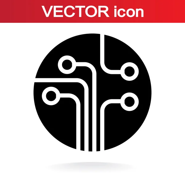 Printplaat, technologie pictogram — Stockvector