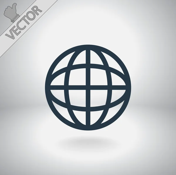 Icona a globo — Vettoriale Stock