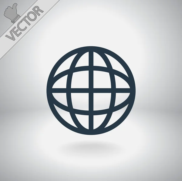 Globe-icoon — Stockvector