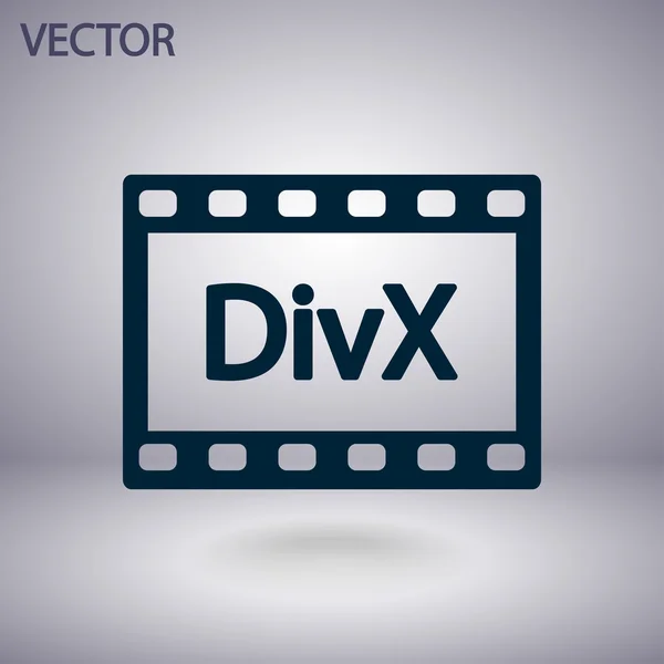 Icona video DivX — Vettoriale Stock