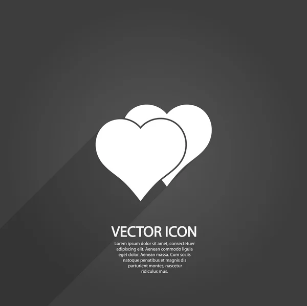 Icône de coeur — Image vectorielle