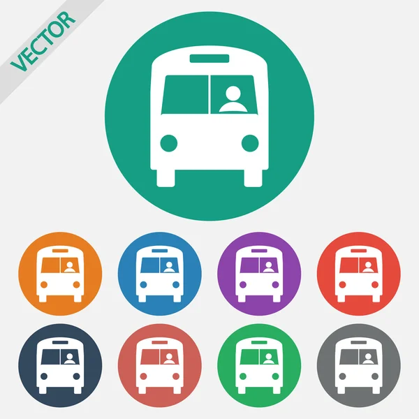 Bus pictogram — Stockvector