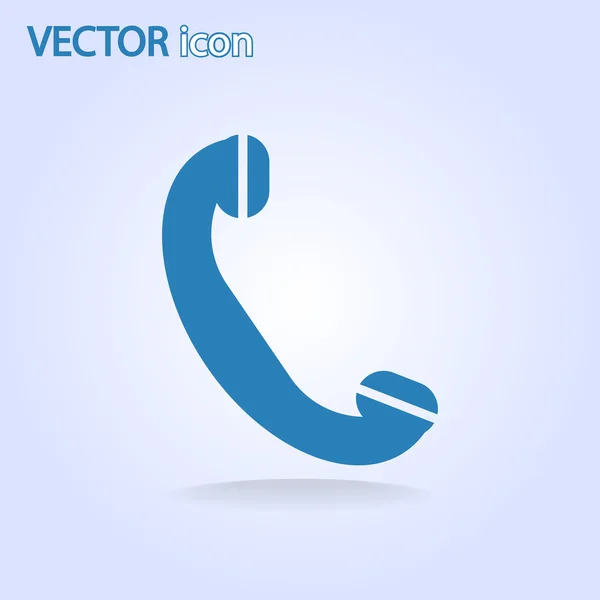 Téléphone, icône plate — Image vectorielle