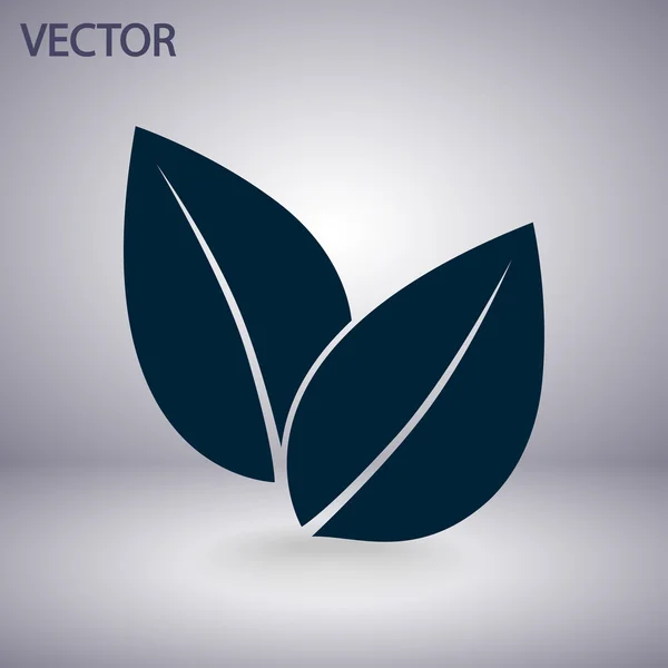 Leaf-ikonen — Stock vektor