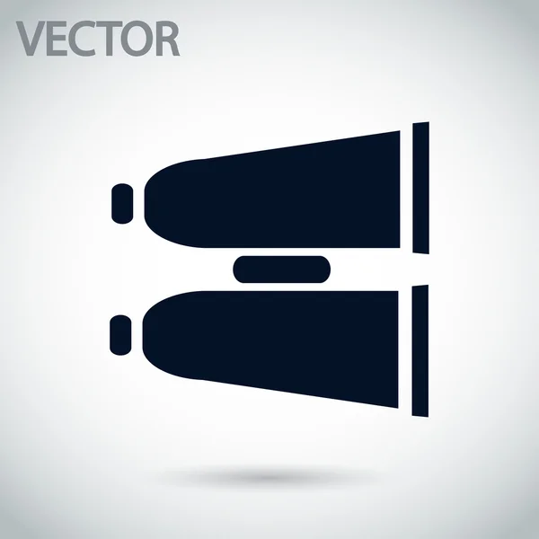 Verrekijker pictogram — Stockvector