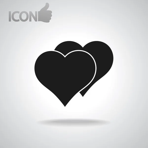 Icône de coeur — Image vectorielle