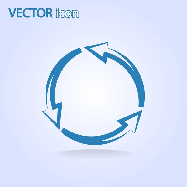 Circulaire pijlen pictogram — Stockvector