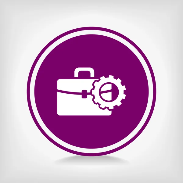 Setting parameters, Briefcase icon — Stock Vector