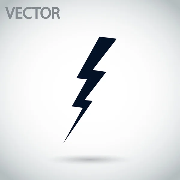 Lightning-ikonen — Stock vektor