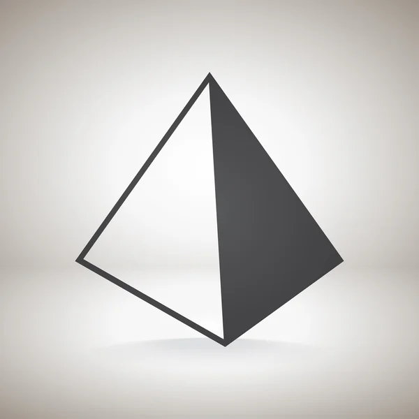 Pyramide vide vide — Image vectorielle