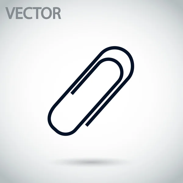 Clip de papel icono — Vector de stock