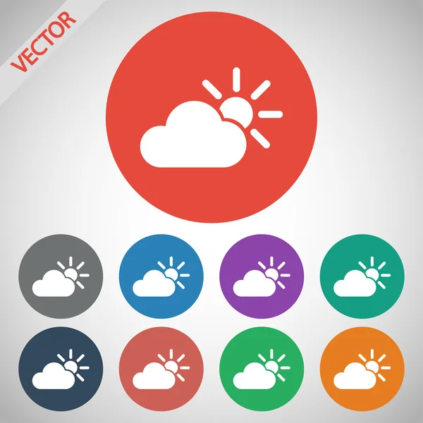 Weather Web icon — Stock Vector