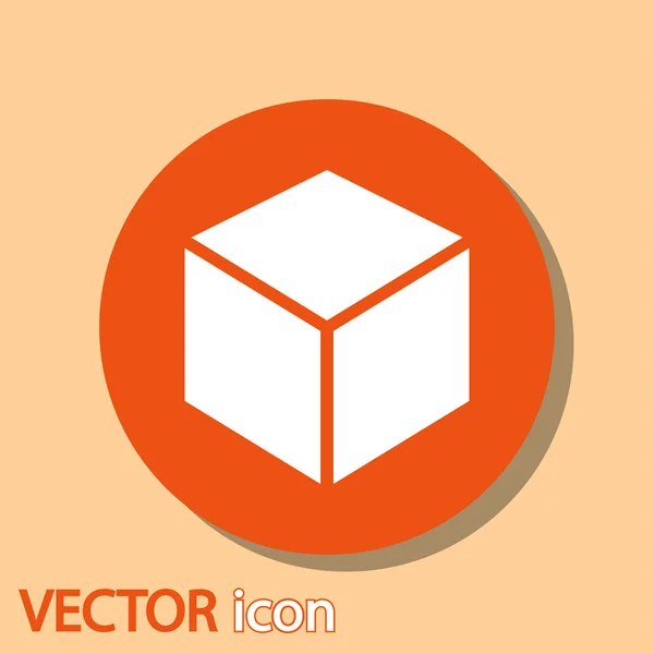 Ícone de cubo — Vetor de Stock