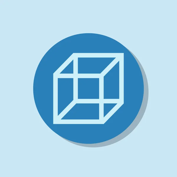 Icono de diseño del logotipo del cubo 3d — Vector de stock