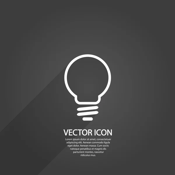 Icono de bombilla — Vector de stock