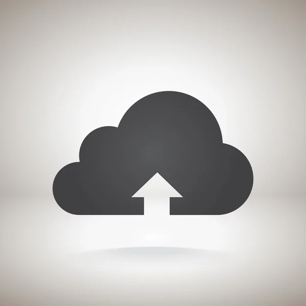 Icono de ilustración de carga en nube — Vector de stock